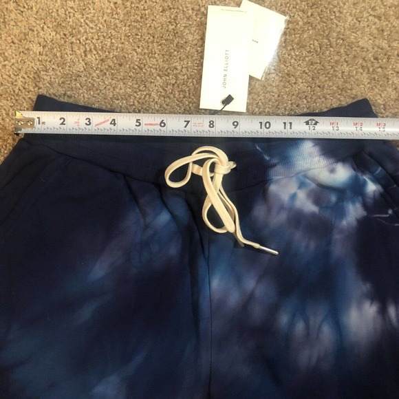John Elliott LA Reflection Tie Dye Luxury Sweatpants Blue Pacific Mens Large L - Picture 11 of 11